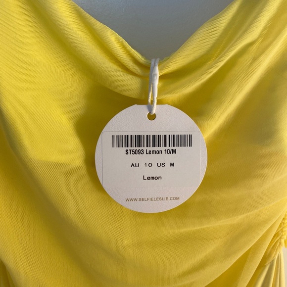 Yellow Meshed Waist Maxi Dress - Picture 4 of 4